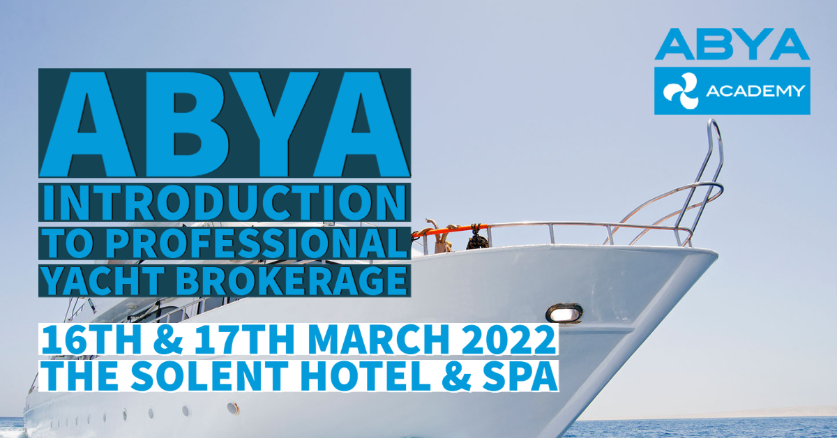 Learn how to be a Yacht Broker with ABYA Introduction to Professional Yacht Brokerage course 